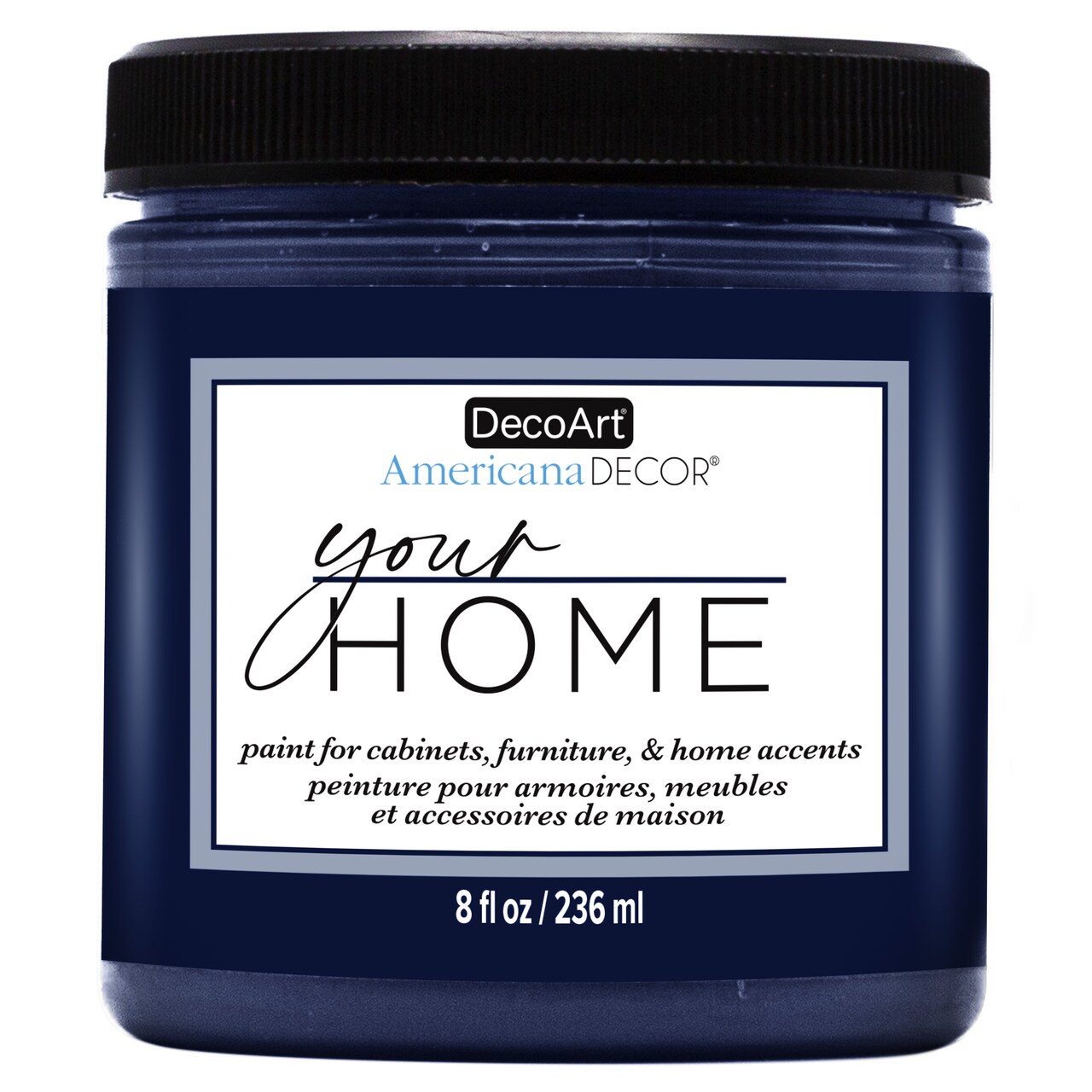 DecoArt Americana Decor All-in-One Furniture & Cabinet Paint, 8oz – No Primer Needed, Adheres to Tile, Laminate & Glossy Surfaces, Satin Finish